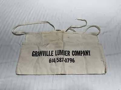 Vintage Granville (Ohio) Lumber Company Nail Apron • $20