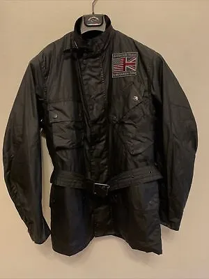 Barbour Men's Joshua Steve McQueen Wax Jacket Black S New With Tag's RRP £379 • £235