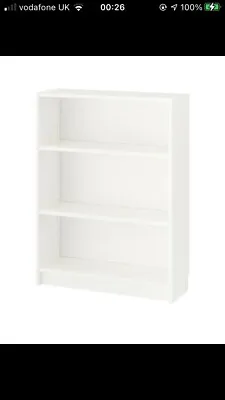 IKEA BILLY Bookcase White 80x28x106cm Book Shelves Shelving Unit Wide Short New • £30