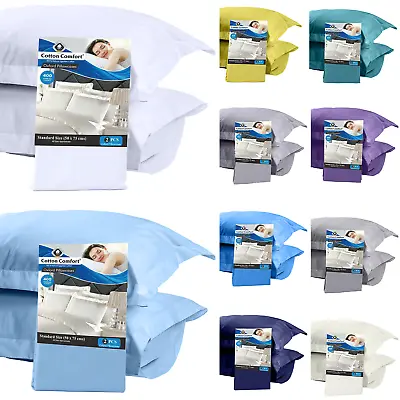 £6.49 • Buy 400 Thread Count 100% Egyptian Cotton Oxford / Housewife Pillow Cases Pack Of 2