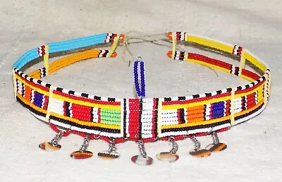 African Maasai Headdress Headbanor Necklace Ethnic Boho Tribal Masai Massai Jhm2 • $14.97