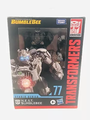 N.E.S.T Bumblebee Figure Transformers Studio Series 77 Deluxe Class Jeep MB GPW • $21.99