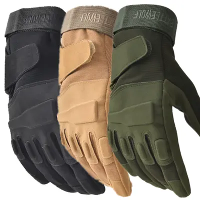 Mens Winter Tactical Combat Gloves Army Military Full Finger Touch Screen Gloves • $11.99