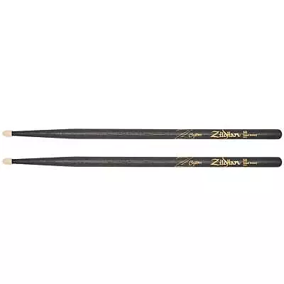 Zildjian Z Custom Limited Edition Drum Sticks 5B Black Chroma Wood Tip • $25.68