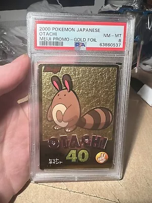 PSA 8 Sentret Otachi 40 Pokemon Meiji Gold Foil Japanese Chocolate Promo Series • $149