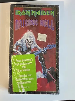 Iron Maiden ‎– Raising Hell (1993) VHS Video Tape New Sealed RARE BMG Vintage • $59.99