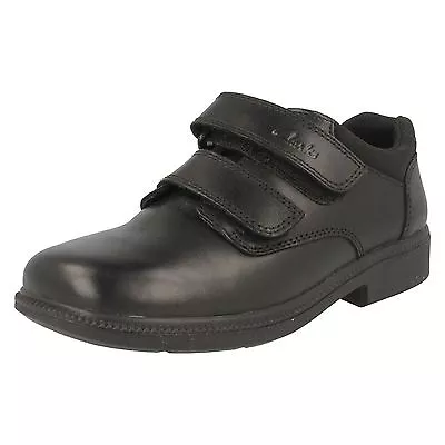 £25 • Buy Boys Clarks Black Leather School Shoe - Deaton