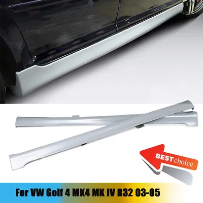 Car Side Skirts Spoiler Body Kits Factory Fit For VW Golf IV MK4 03-05 Non-GTI • $413.48