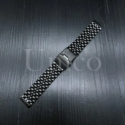 20/22mm Metal Watch Band Strap Replacement Stainless Steel Wrist Bracelet Black • $17.95