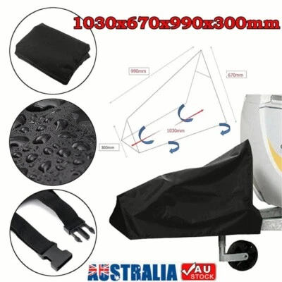 $19.98 • Buy Waterproof Caravan Hitch Cover Trailer Tow Ball Coupling Lock Cover Protector AU
