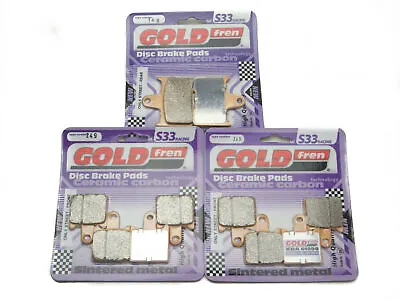 Goldfren Brake Pads Front & Rear For Kawasaki ZZR 1400 ZX 1400 A6F/A7F 2006-2007 • £39.90