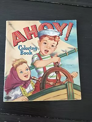 Vintage Whitmans 1958 Ahoy Coloring Book 2951.  Unused!! • $2.38