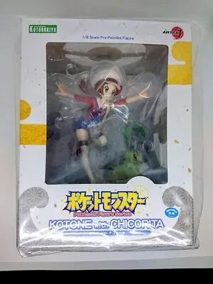 Kotobukiya Artfx J Pokemon Lyra Kotone With Chikorita 1/8 Scale Figure Toy Japan • $319.90