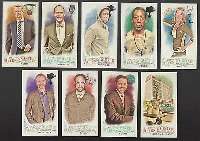 2016 Topps Allen And Ginter MINI Non-Baseball Single Parallel Cards #1-300 • $2