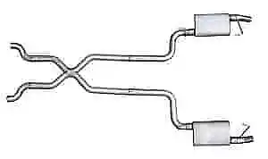 PYPES SCC12V Violator Crossmember-Back Exhaust System 1968-74 Corvette C3 409 SS • $691.75