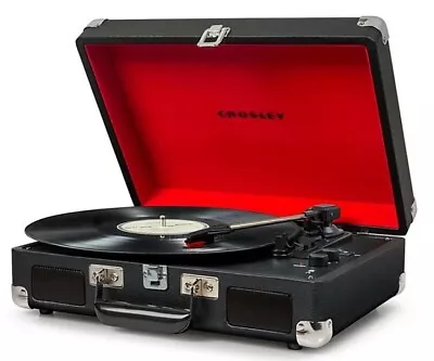 Crosley Cruiser Plus Portable Turntable Bluetooth Black RRP 89.99 Lot GD • £65.99