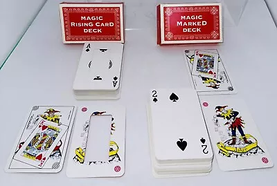 2x Vintage 1995 Marshall Brodien Magic Marked & Rising Card Tricks Decks ONLY • $19.99