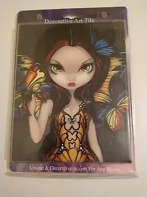 £20 • Buy Bn  Fairy With Butterfly Jasmine Becket Griffith Decorative Ceramic Wall Tile 