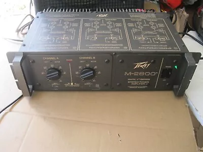 Vintage Peavey M-2600 Power Amplifier In Very Good Condition - Watch Video • $140