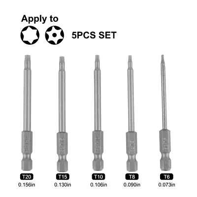 Efficient Performance T6T20 Torx Screwdriver Bits Set For Quick Results • $18.80