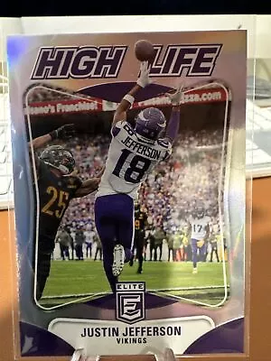 Justin Jefferson 2023 Panini Donruss Elite High Life #HL-6 Minnesota Vikings • $0.99