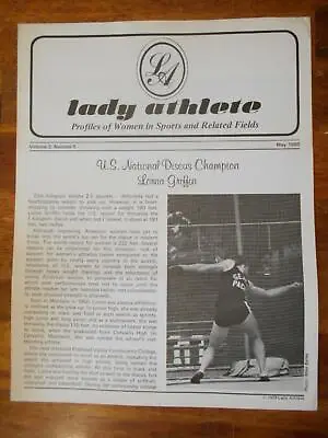 LADY ATHLETE Female Bodybuilding Muscle Booklet LORNA GRIFFIN 5-80 • $12.50