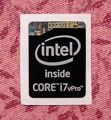 Intel Core I7 VPro Inside Black Sticker 15.5 X 21mm Haswell Extreme Badge  • $1.39