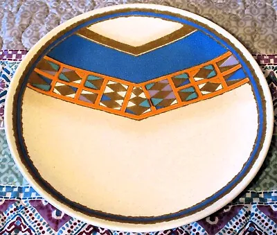 Vintage Mikasa INDIAN FEAST Tepee Serving Platter Charger Plate Southwest Aztec • $19.99