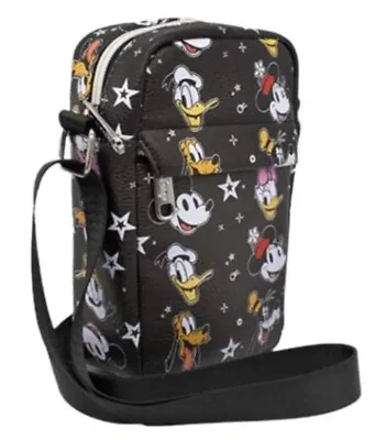 Disney Bag Cross Body Disney The Sensational Six Smiling Faces Black • $24