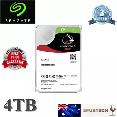 Seagate ST Ironwolf 3.5  4TB NAS Internal Hard Drive OEM • $125