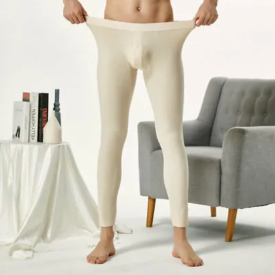 Seobean Mens Thermal Long Johns Rayon Soft Trouser Comfortable Bottom Underpants • $18.95