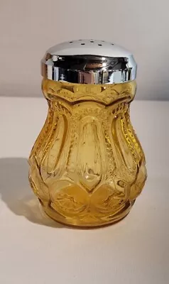 Vtg. Handmade Heritage Amber Glass Moon & Stars Pattern Cheese Shaker L.E. Smith • $35.50