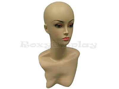 2PCS Female Mannequin Head Bust Wig Hat Jewelry Display #MD-LisaF1 X2 • $49