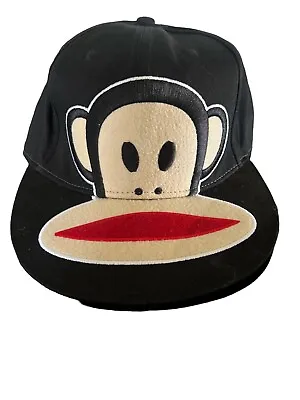 Paul Frank Embroidered Julius The Monkey Fitted Black Hat 2011 • $19.99