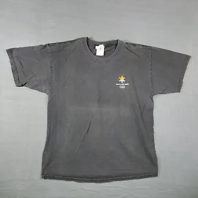Vintage Olympics Salt Lake 2002 T-Shirt  Mens Size XL Black • $9.75