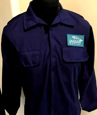 Jaguar Racing Badged Zip Front Navy Boiler Suit Overalls Size M 39-41  Chest • £23.50