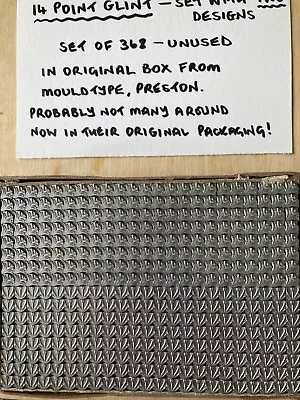 £30 • Buy 14 Point Letterpress Borders | Glint | Ornaments | Metal | Original Mouldtype 