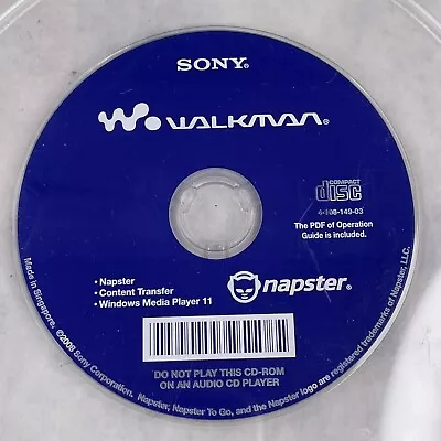 Sony Walkman Compact Disc Napster Content Transfer Rare Media • $8.93