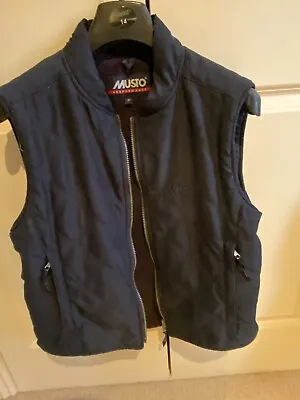 MUSTO GILET BODY WARMER Medium Ladies - Navy Blue • £10