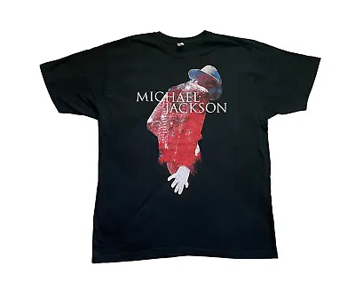 Vintage Michael Jackson Black T-Shirt King Of Pop Rock Size XL • $17.56