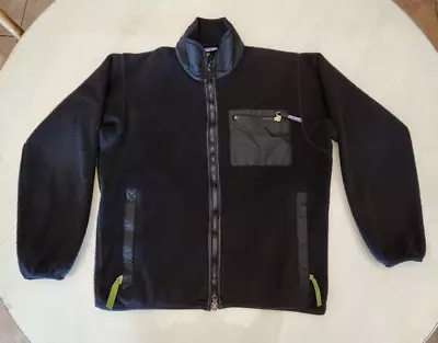 Patagonia Retro X Fleece Jacket Made In USA Full Zip Sherpa Deep Pile Black Med • $69.99