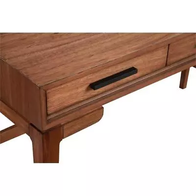 Origins By Alpine Nova Large Wood Desk In Honey Maple (Brown) • $479.84