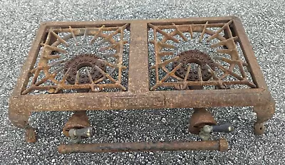 Vintage Griswold Cast Iron 2 Burner Gas Stove No 502 As Is Parts / Restoration • $139.91