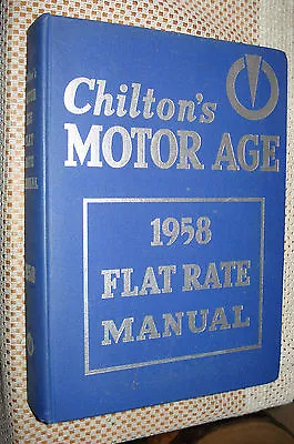 1950-1958 Chiltons Flat Rate Parts Manual Chevy Cadillac Buick Ford Book Catalog • $32.50