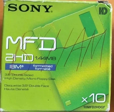 £4.99 • Buy Sony 2hd Ibm Formatted 1.44mb Pack Of 10 Floppy Disks