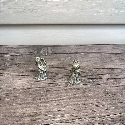 Lot Of 2 Miniture Pewter Girls • $1.98