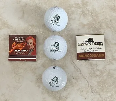 MGM Grand Las Vegas Vintage Logo Golf Balls And Matchbooks • $15