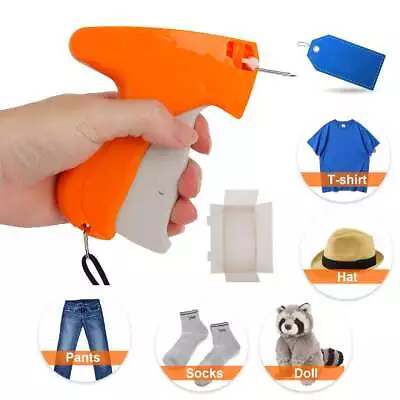 Clothing Garment Brand Price Tag Gun 5000 Barbs Label Needle Tagging Machine Kit • $9.97