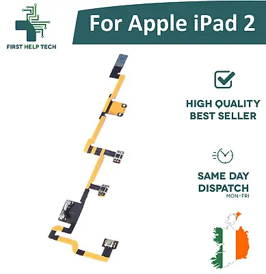 For IPad 2 Power On/Off Volume Button Mute Switch Connector Flex Cable New • £5.12