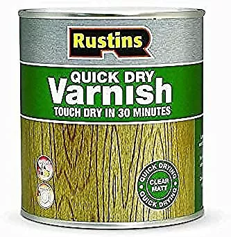 £15.33 • Buy UK AVMC500 Vernis S Chage Rapide Clair Matt 500ml Rustin S Quick Dr High Qualit